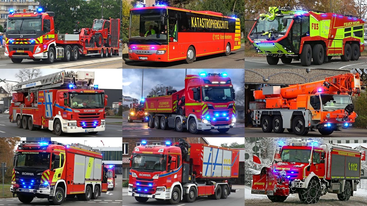 BEST OF EINSATZFAHRTEN 2025 | WERKFEUERWEHR - SONDERFAHRZEUGE - GROẞBRÄNDE - UND MEHR!