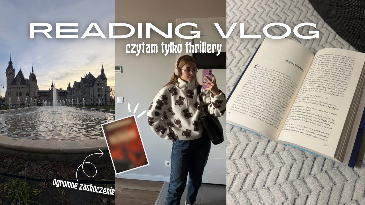czytam tylko thrillery, spotkanie z Remigiuszem Mrozem, i GENIALNA książka na koniec | READING VLOG 