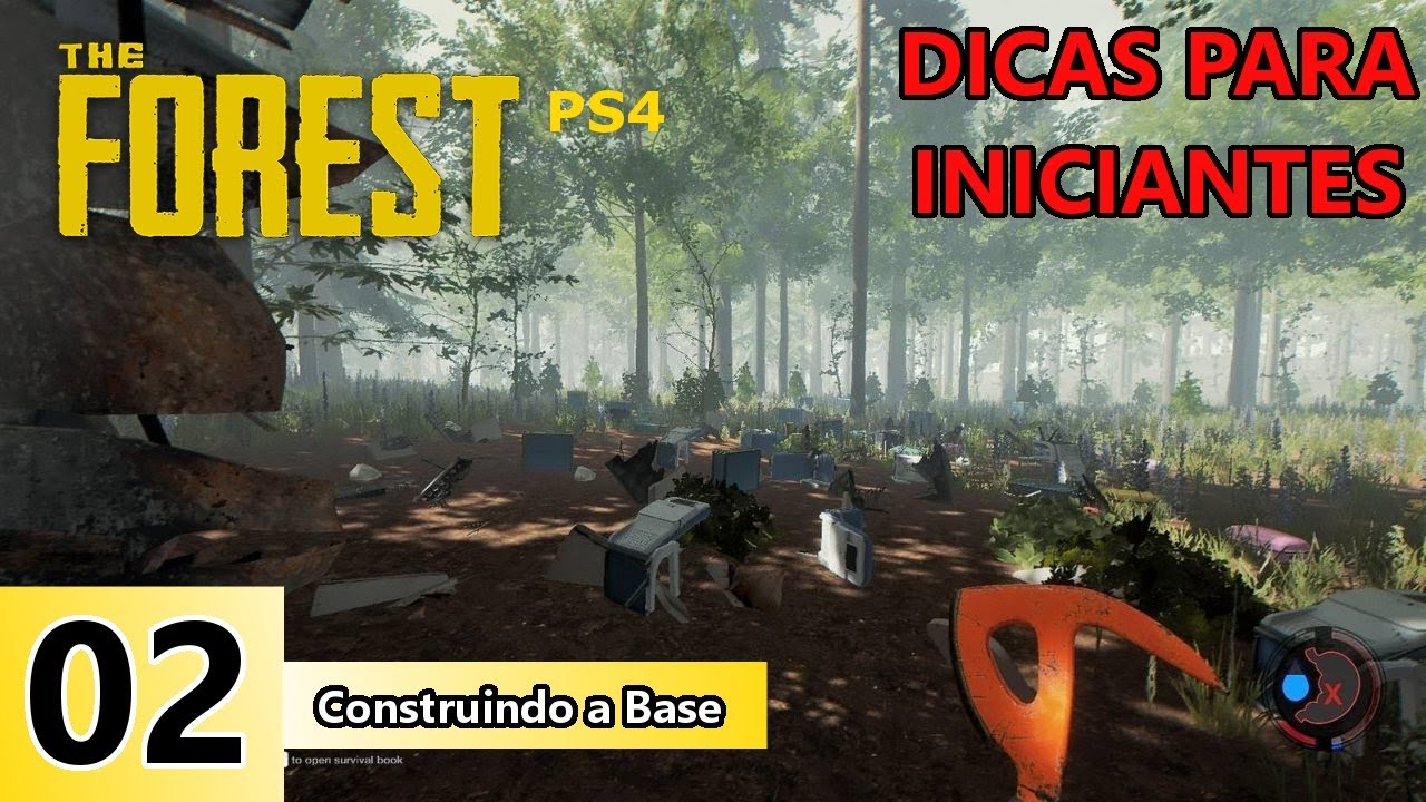 COMO SOBREVIVER EM THE FOREST (PS4 / Pt Br): 02 Construindo Base (Dicas para Iniciantes)