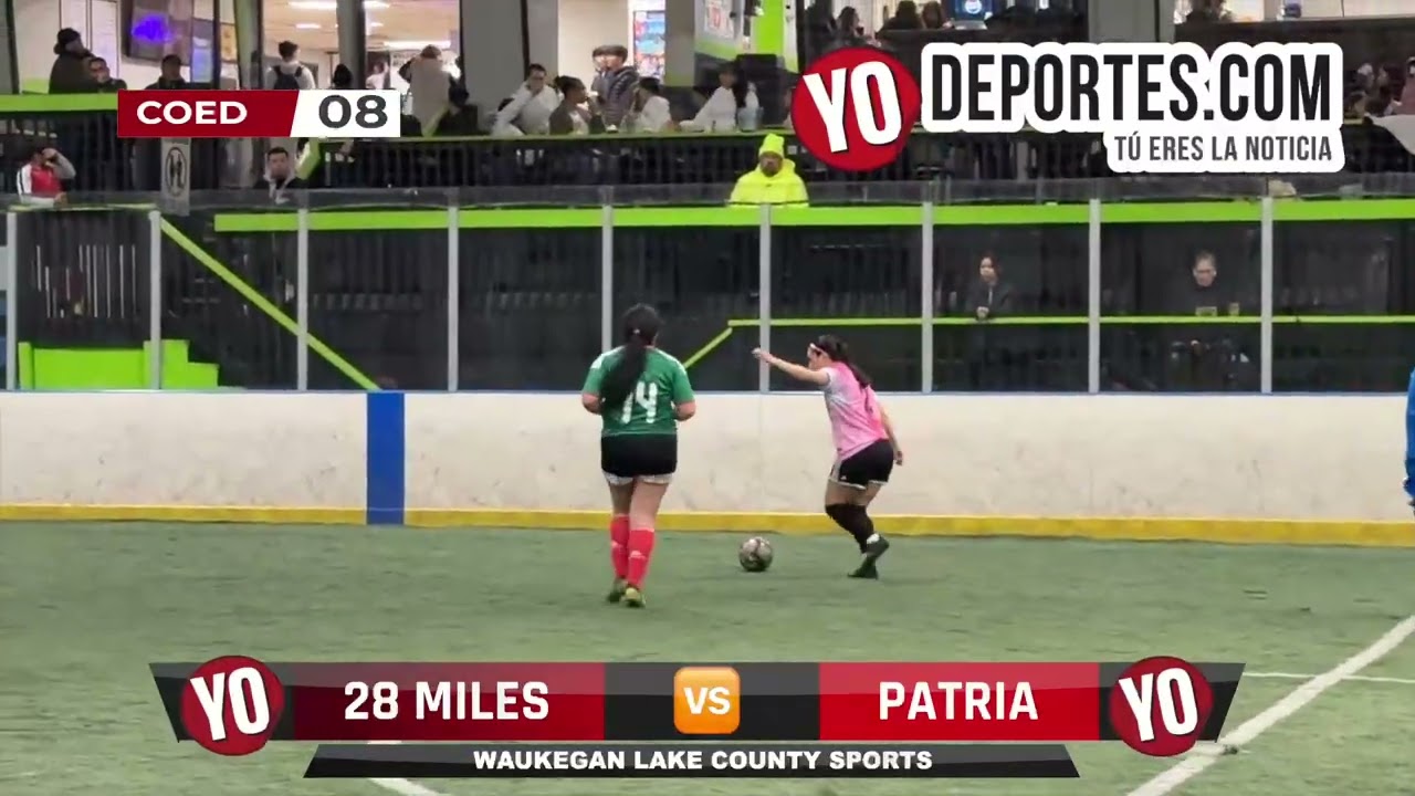 28 Miles 🆚 Patria #COED Jornda 8 Waukegan Indoor Lake County Sports #yodeportes