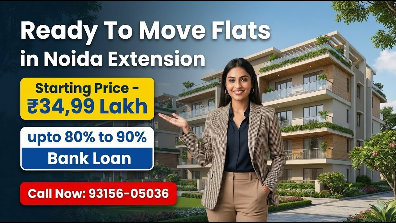 Ready To Move Flats in Noida Extension,1BHK 2BHK 3BHK | Sector-1 Greater Noida West 