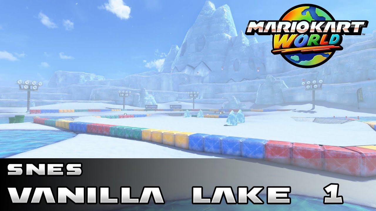 SNES Vanilla Lake 1 - Mario Kart World