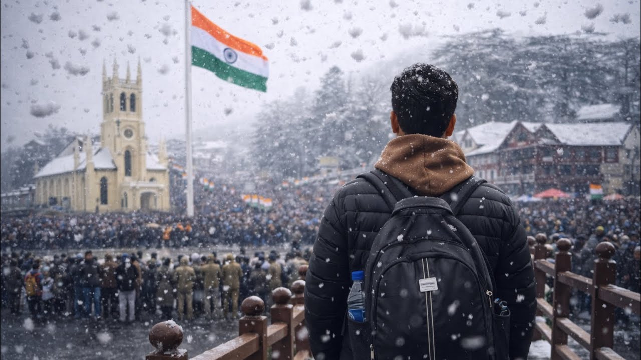 Shimla in Snow ❄️ | Republic Day Special | Kufri Road Closed @Nikhilprasaad98 #viral #travel #vlog 