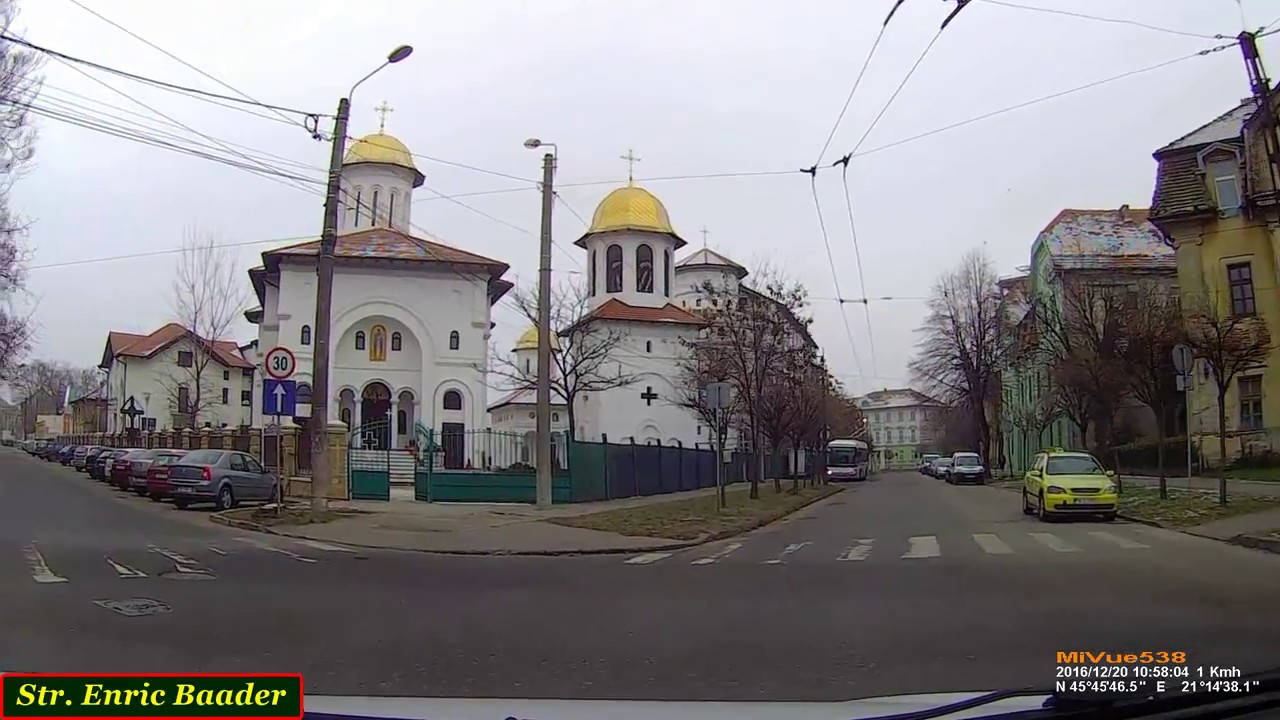 Driving in Timişoara: Dumbrăviţa - Piaţa Traian - Freidorf (Dec. 20, 2016)