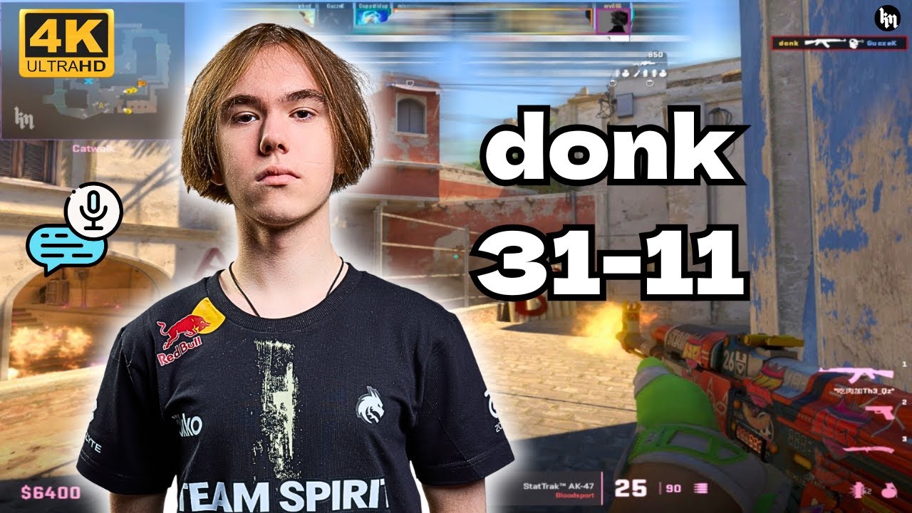 🔥donk 31-11 w/suns1de/ct0m (mirage) | FACEIT avg 3575 Elo | July 23, 2025 | CS2 POV