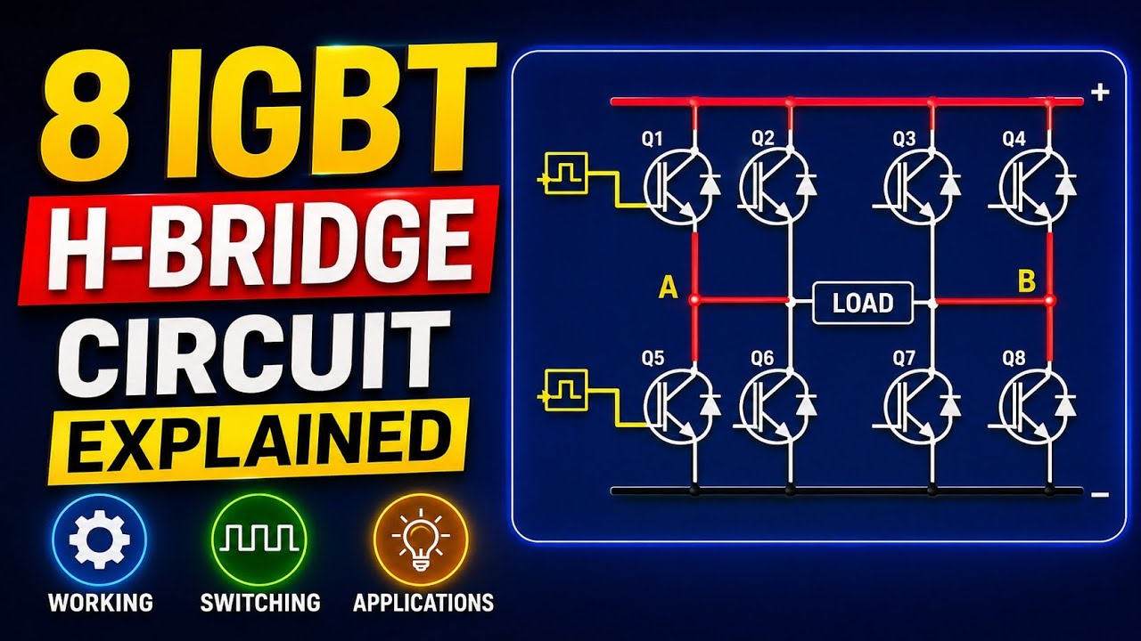 8 IGBT H-Bridge Circuit Explained | Working, Switching & Applications