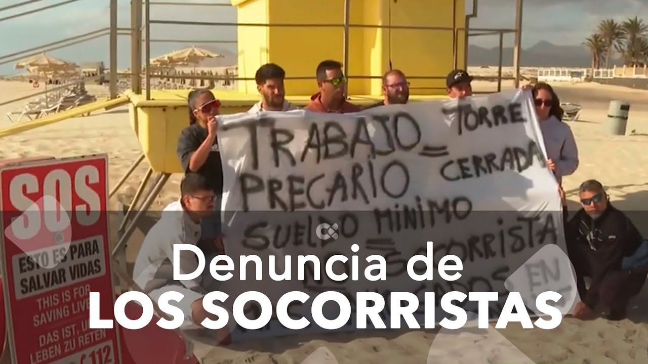 Denuncia de los socorristas de La Oliva