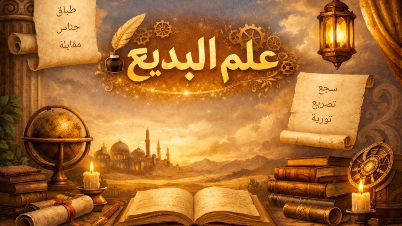 مراجعه على علم البديع للصف الأول والثاني الثانوي