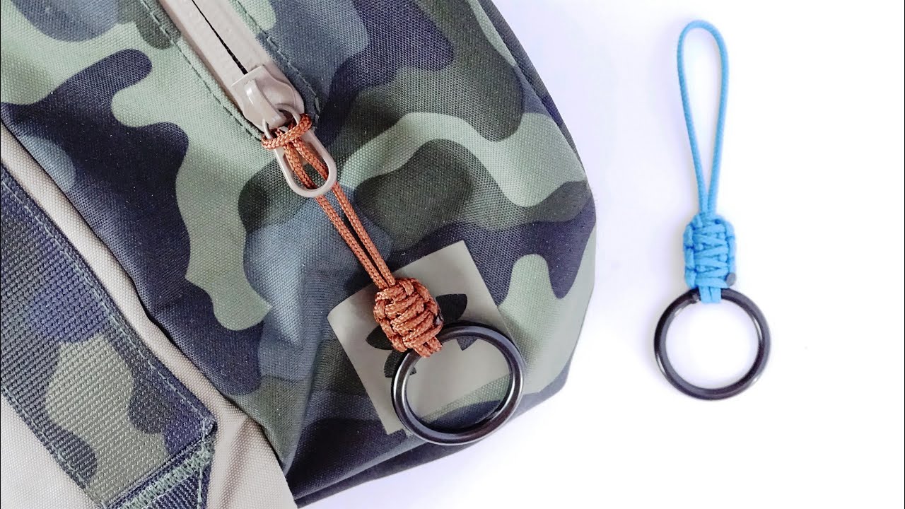 Make an O-ring / King Cobra Weave Paracord Zipper Pull - Paracord Crafts - CBYS Tutorial