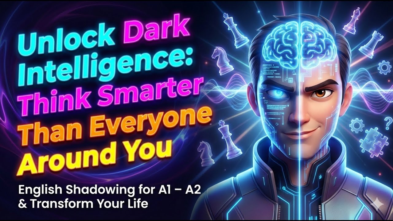 Unlock Dark Intelligence Think Smarter Than Everyone Around You ||  English Shadowing for A1 – A2