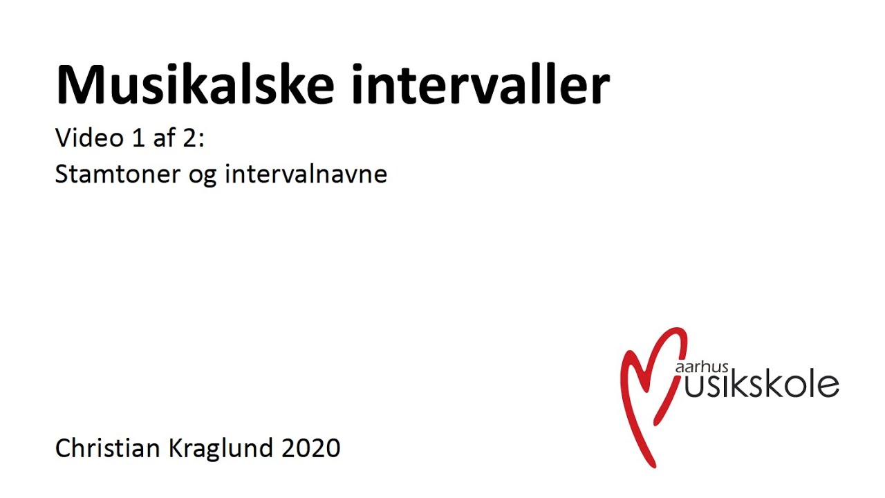 Musikalske intervaller 1