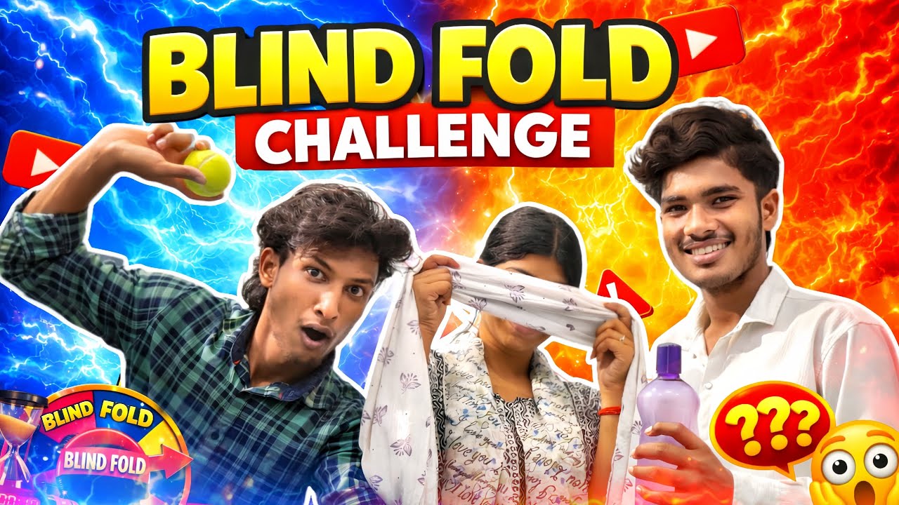 Blind Fold Challenge 😱|Kya tum guess kr paoge|Fun challenge with siblings 