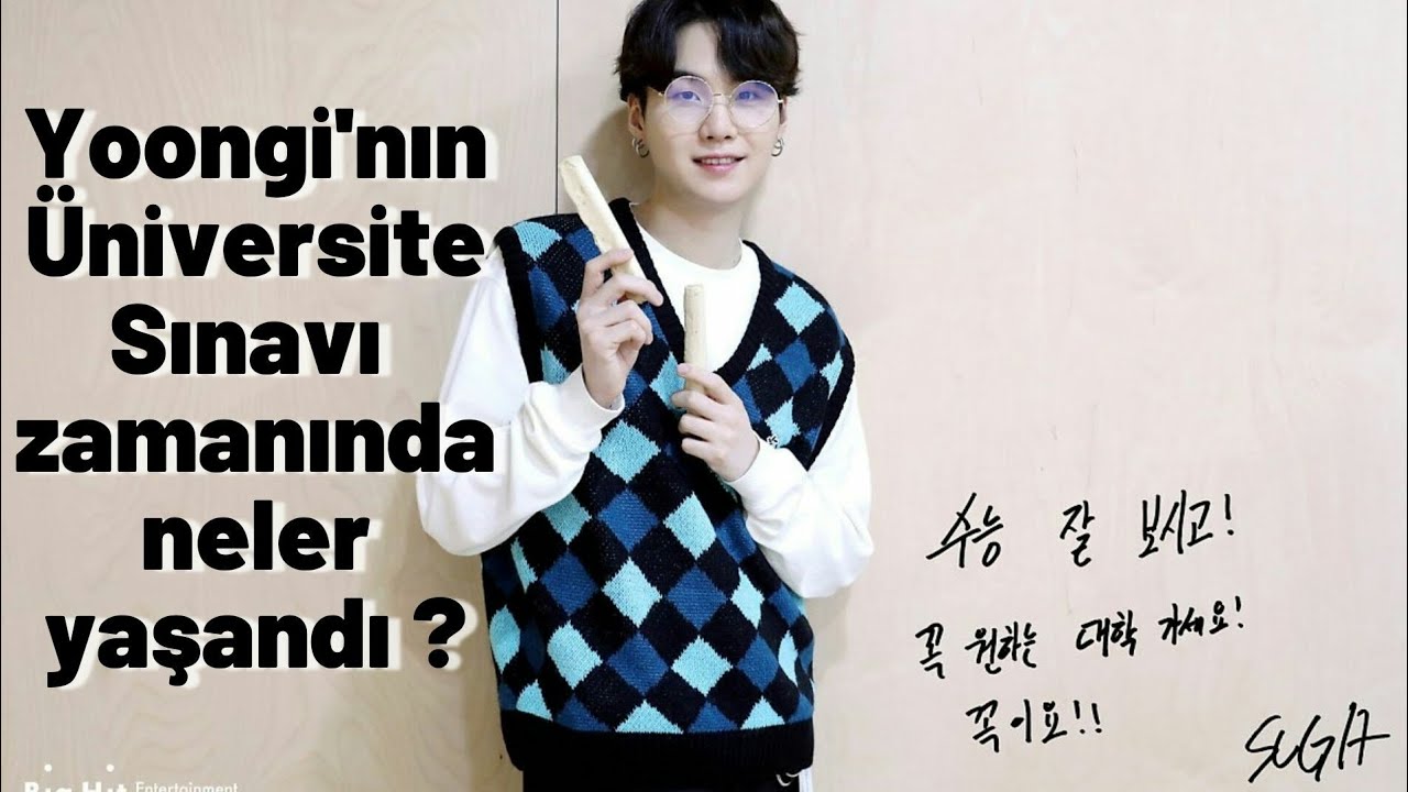 Yoongi den üniversite sınavı taktikleri! Sınava hazırlanan Armyler bu video sizin için 💜