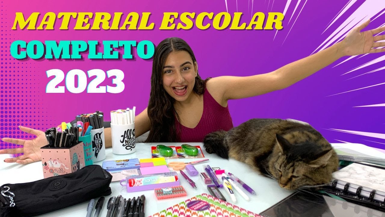 MEU MATERIAL ESCOLAR COMPLETO 2023 - @JuliaMoraess