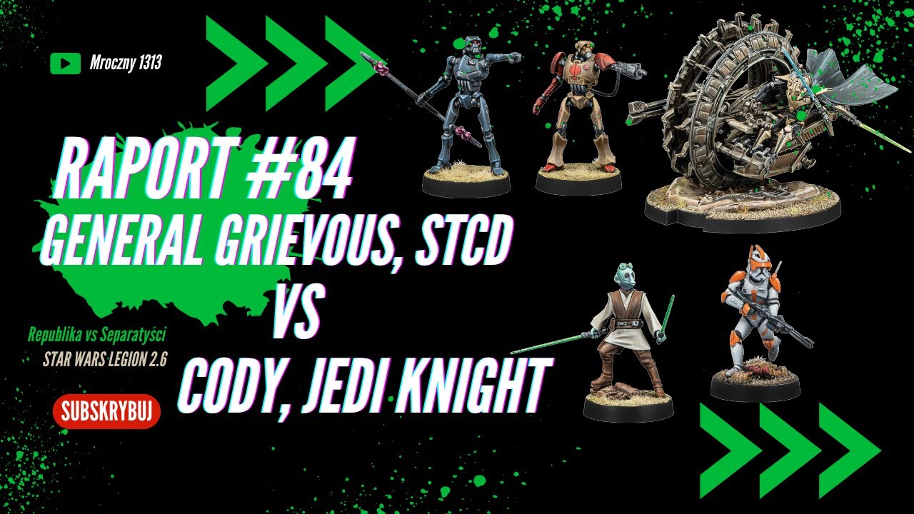 STAR WARS LEGION 84 GAR Cody & Jedi Knight vs CIS Grievous' TSMEU-6 Wheel Bike & STCD