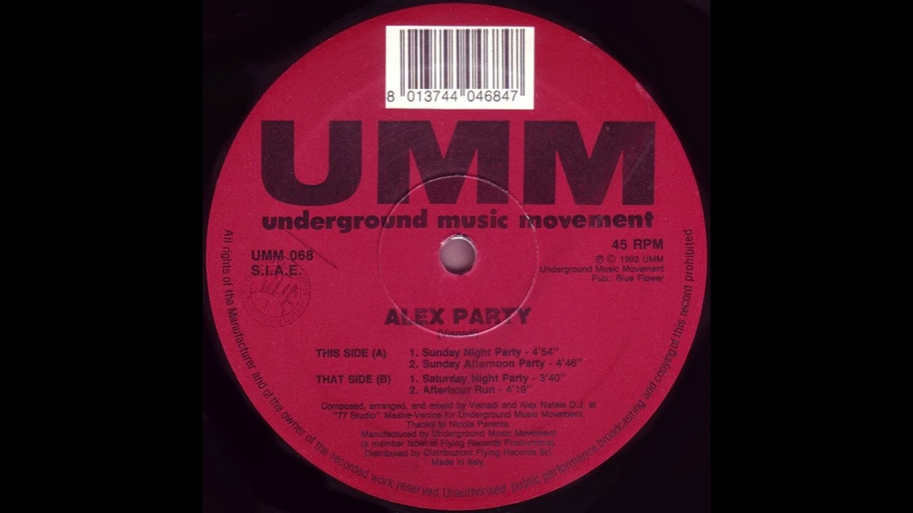 Alex Party - Alex Party (Sunday Night Party) [UMM 068]