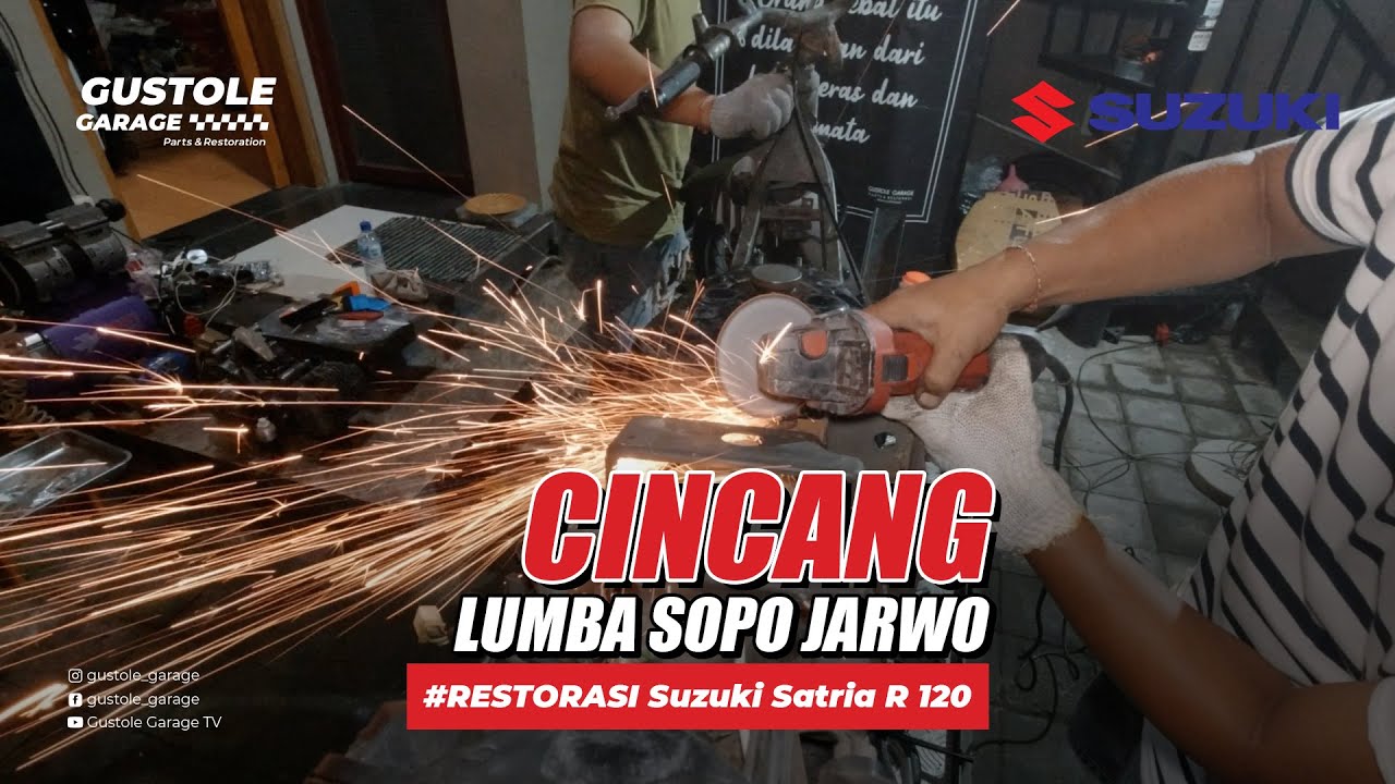 #RESTORASI ORIBINAL Suzuki Satria R 120 (Adit) - Part 1 [IKAT TANGKI MENGGUNAKAN KABEL PLN]