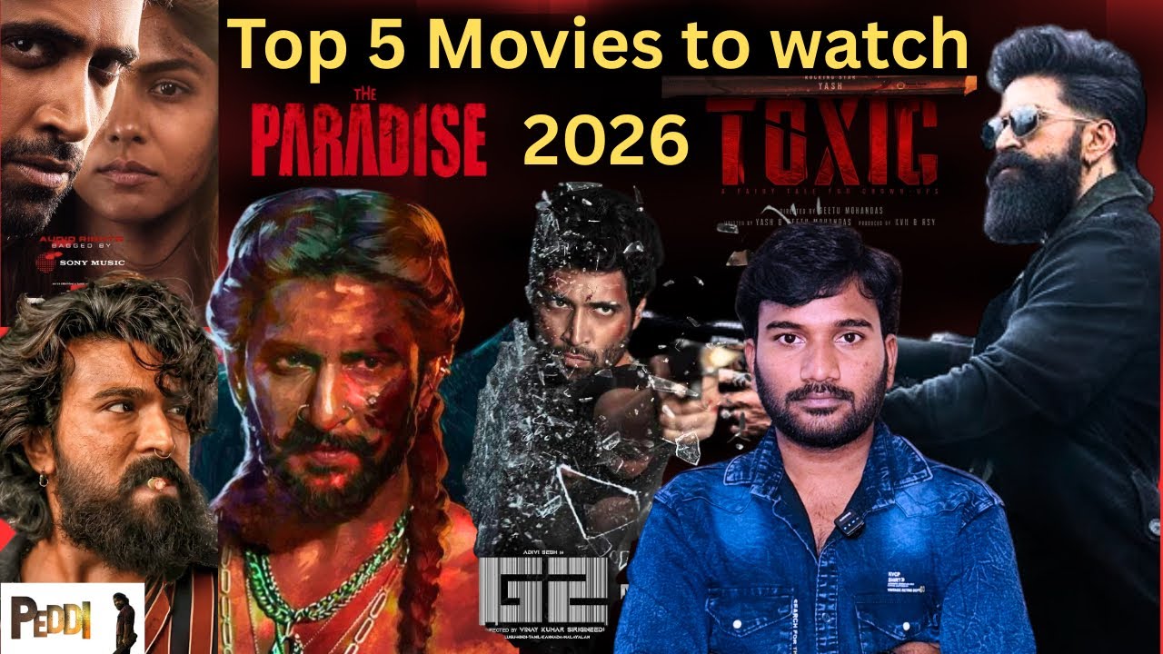 Top 5 Movies To Watch in 2026 || Ramcharan || Nani || Yash 