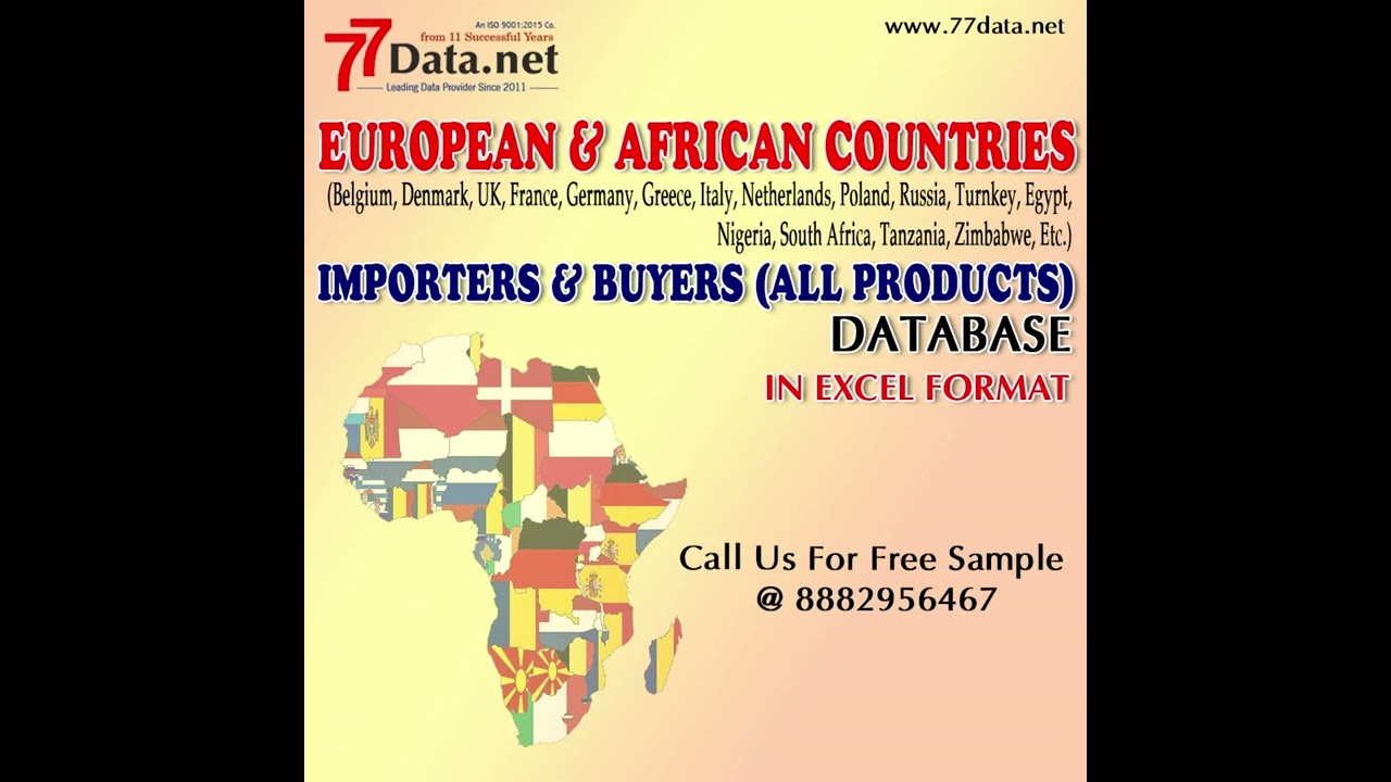 European & African Countries Importers & Exporters All Trades Data