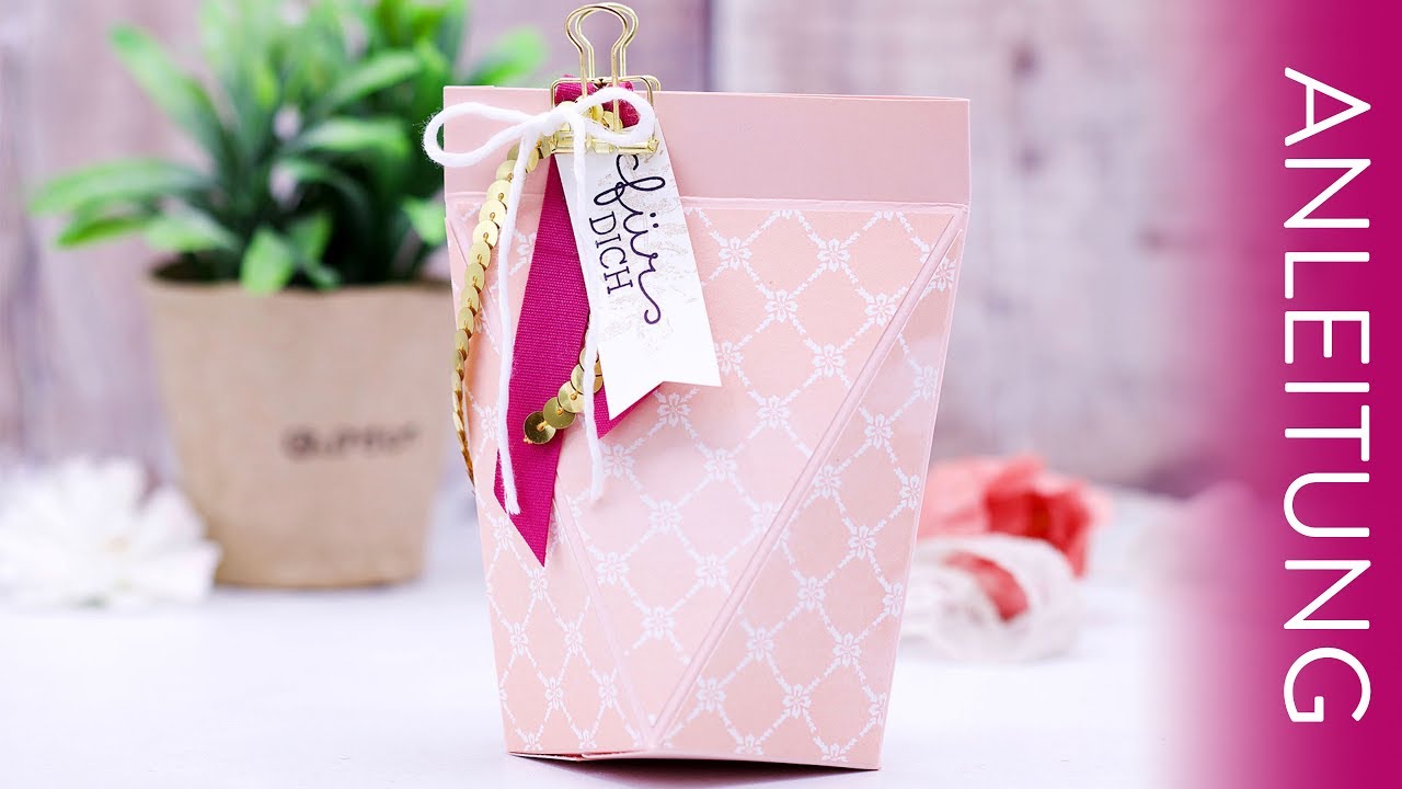 🎁 Stampin' Up! Anleitung: Selbstschließende Verpackung. Einfaches Tutorial zum nachmachen