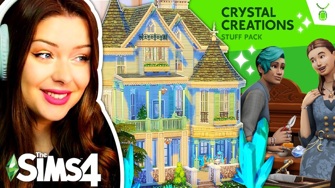 Использование НОВОГО каталога Sims 4 Crystal Creations для строительства дома