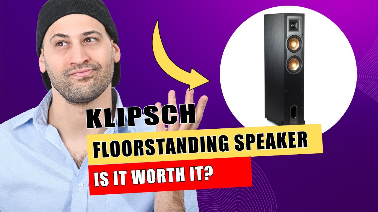 Klipsch R-26FA Dolby Atmos Floorstanding Speaker - Each (Black)