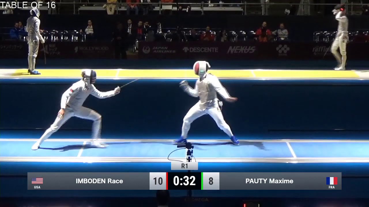 2019 137 T16 01 M F Individual Tokyo JPN WC BLUE IMBODEN USA vs PAUTY FRA