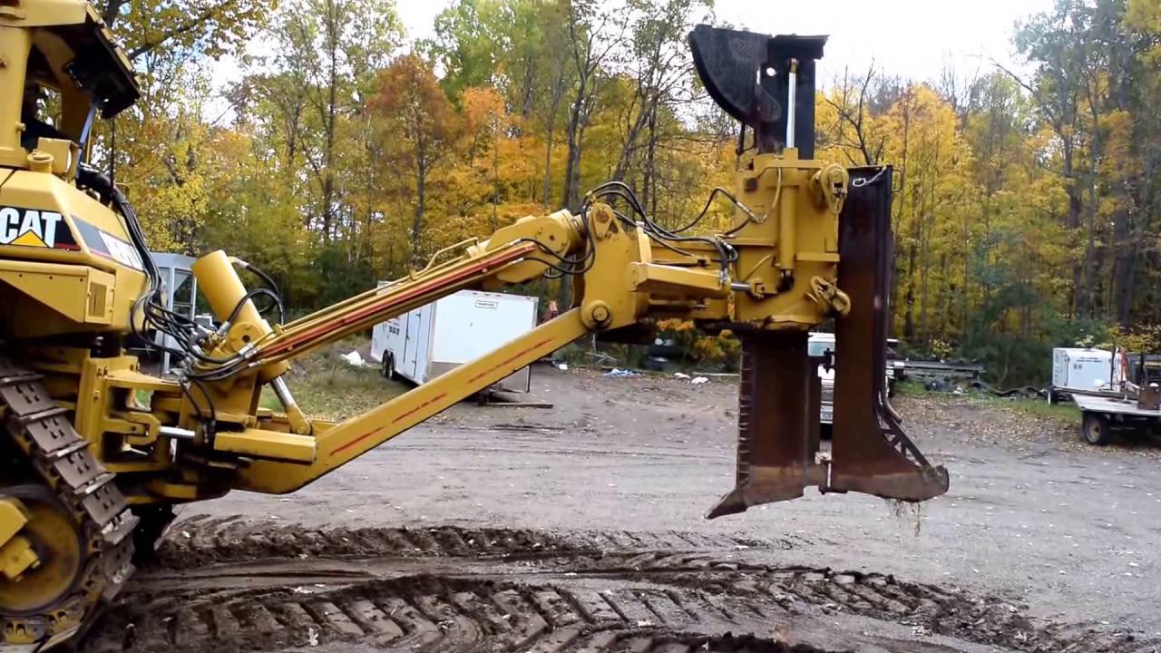 Caterpillar D8N Dozer With Cable Plow Attachment