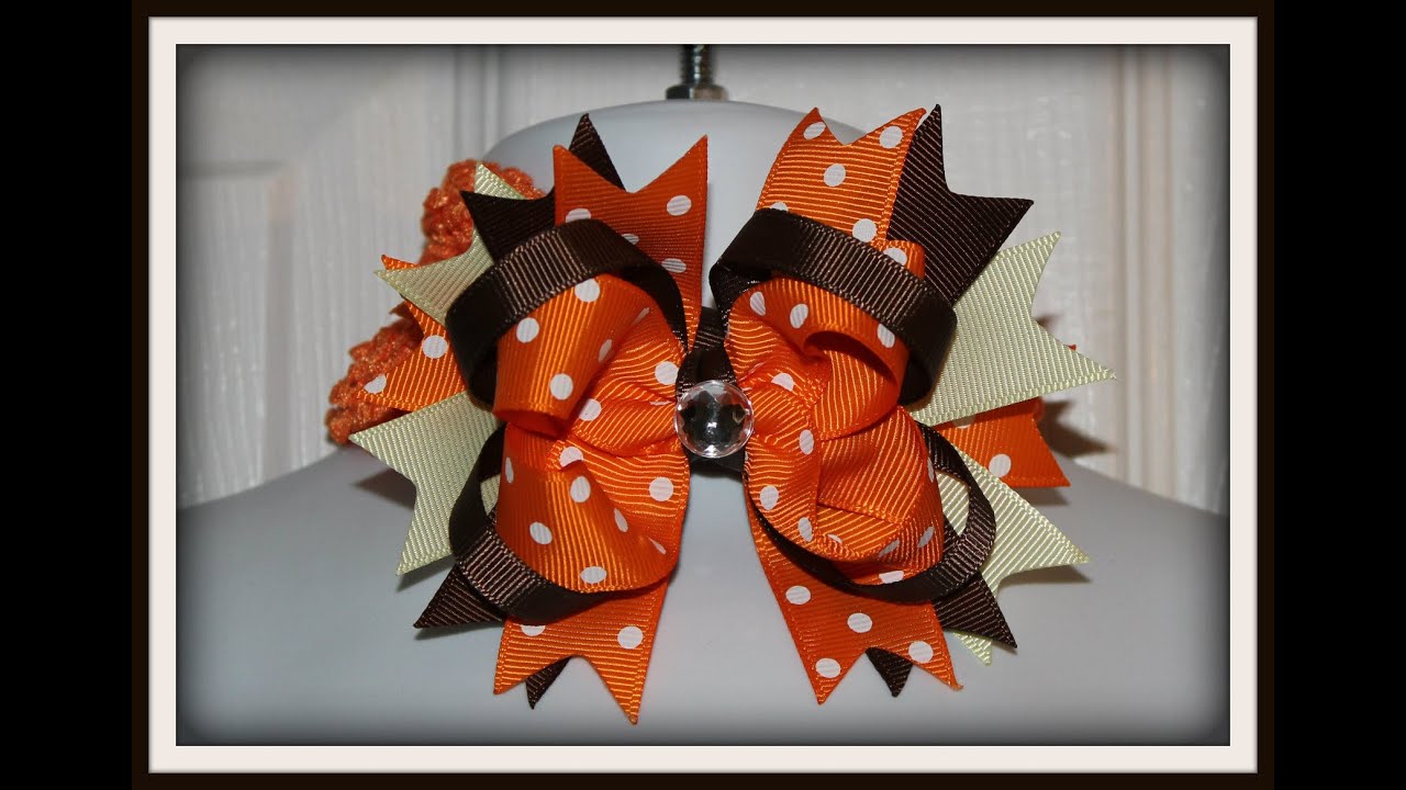 How to make an Easy boutique style hair bow tutorial