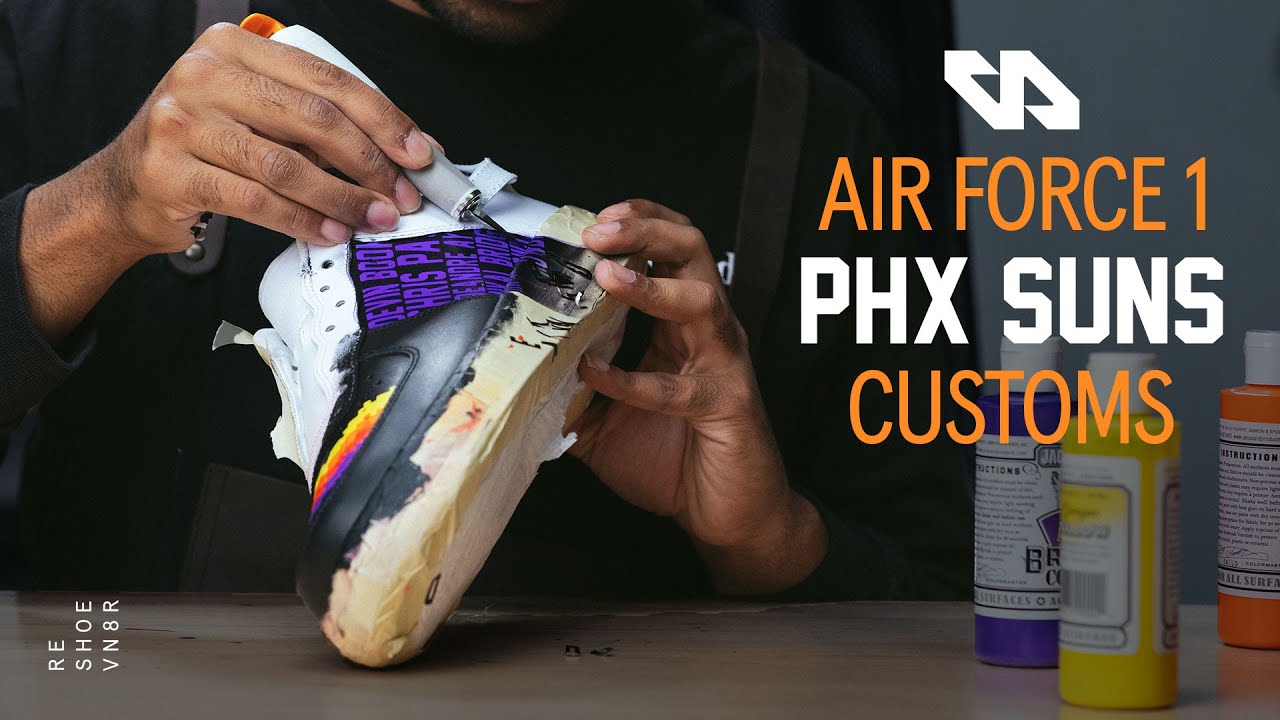 Air Force 1 Phoenix Suns Custom With Vick Almighty