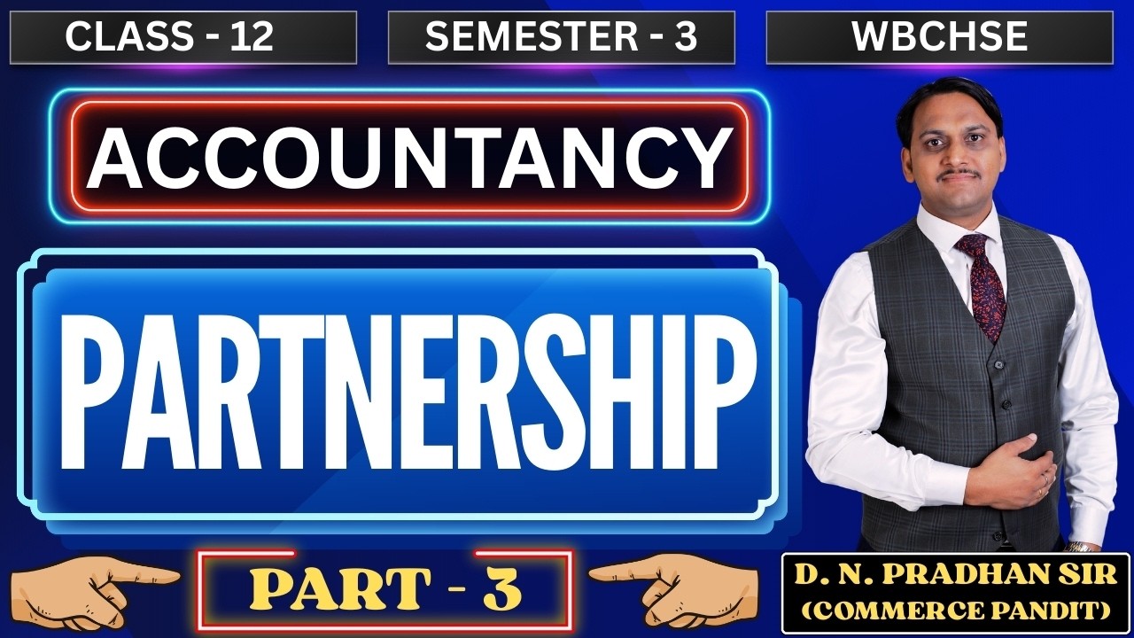Accounting for Partnership | Part - 3 | Partner, Firm & Firm Name | Nature and Types of Partnership