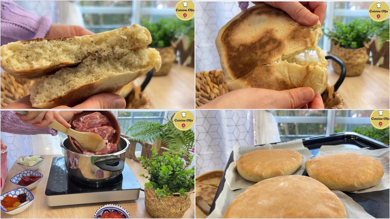 قداش نعمل عليها كيف و جو 😍😍😍 خبز دياري و مرقة جلبانة بالعلوش 🥰🥰🥰