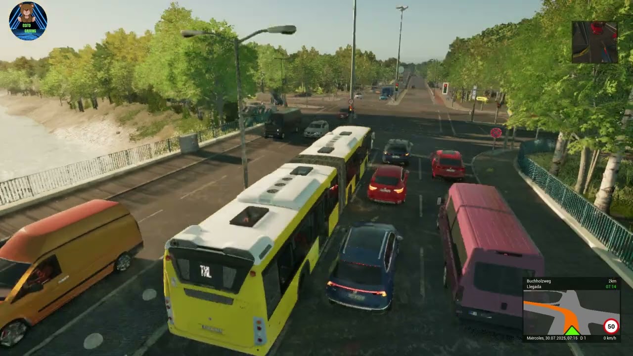 Jugando a THE BUS en la mapa de Berlin