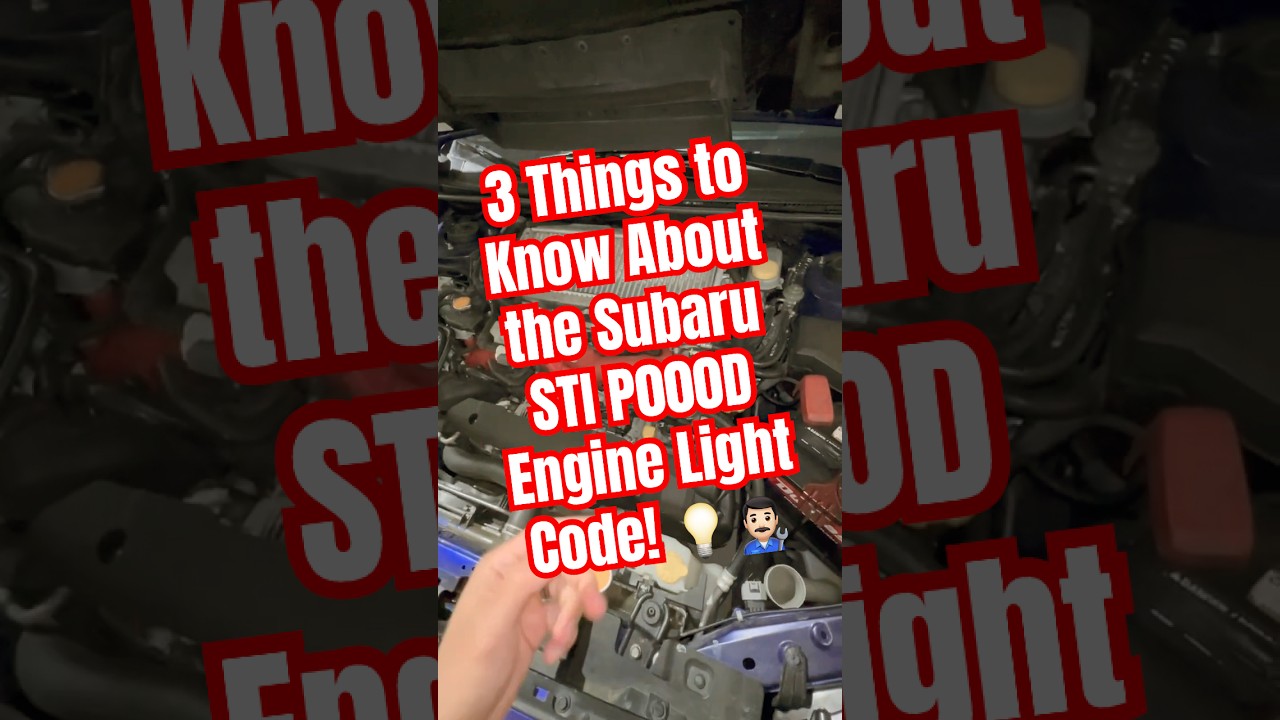 P000D Subaru STI Check Engine Light - 3 Steps #subaru #sti #carshorts #carenthusiasts #diycarrepair