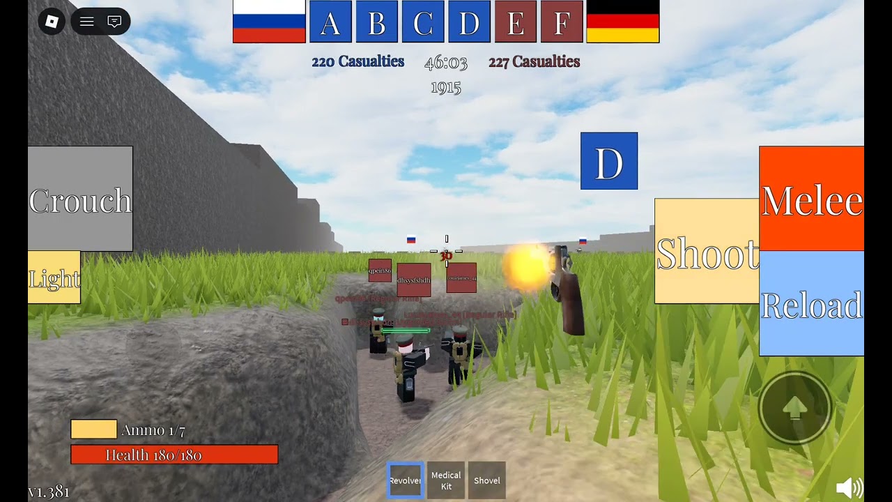 Me playing trench combat