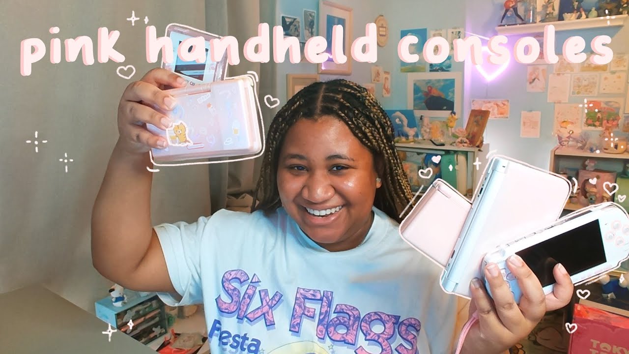 sharing my pink handheld console collection ♡