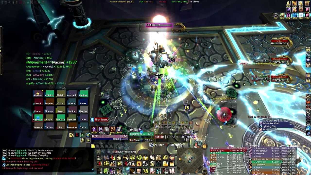 Blood Legion vs Heroic Lei Shen 25M - World 2nd / US First (Protection Paladin PoV)
