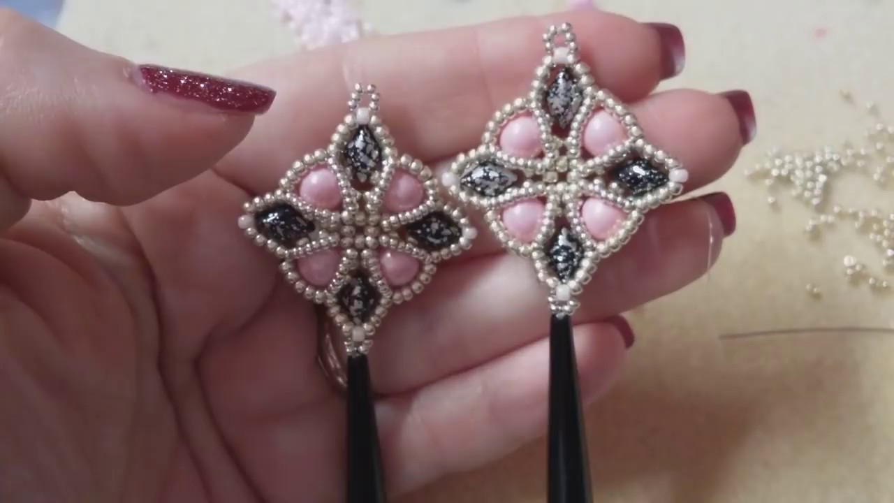#23Tutorial modulo Rosagemduo,perle e rocaille