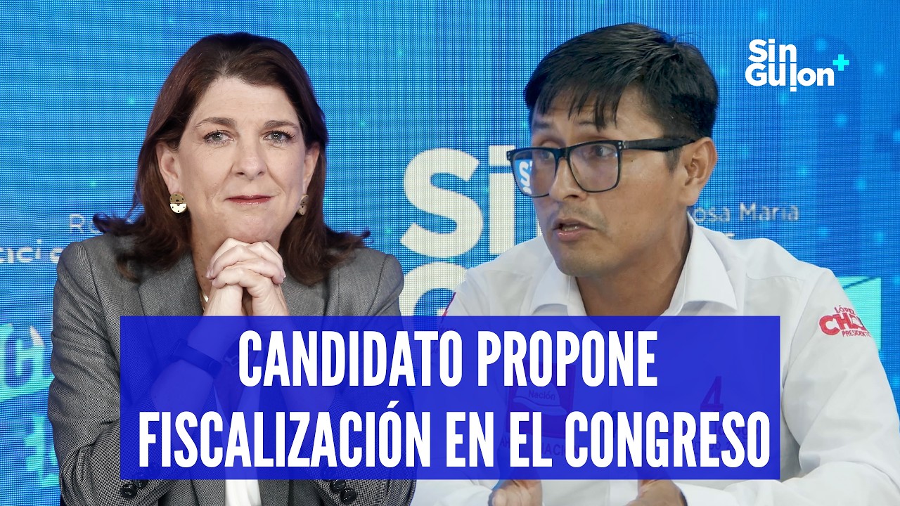 ROSA MARÍA PALACIOS ENTREVISTA A JHONY IDROGO DEL PARTIDO AHORA NACIÓN #SGE