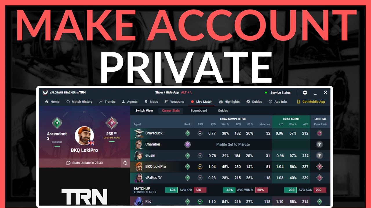 Как сделать аккаунт Valorant приватным на Valorant Tracker &mdash; простое руководство!