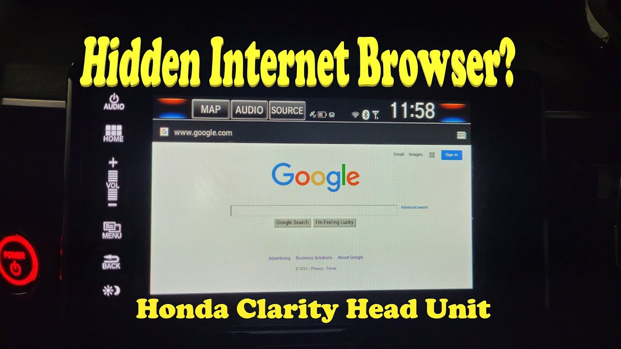 Enable Internet Browser on Honda Head Unit