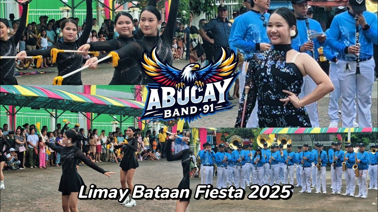 Abucay Band 91 | Limay Bataan Fiesta 2025 | Drill , Group & Solo Majorette Exibition 
