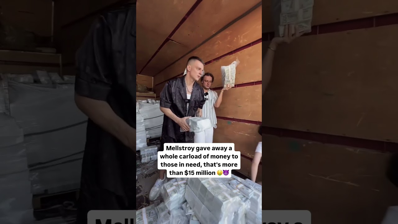 Russian Streamer Gave Away Whole Carload Of Money🔥☠ | Mellstroy