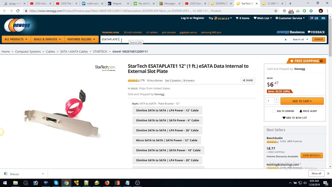 NewEgg Scraping Bot