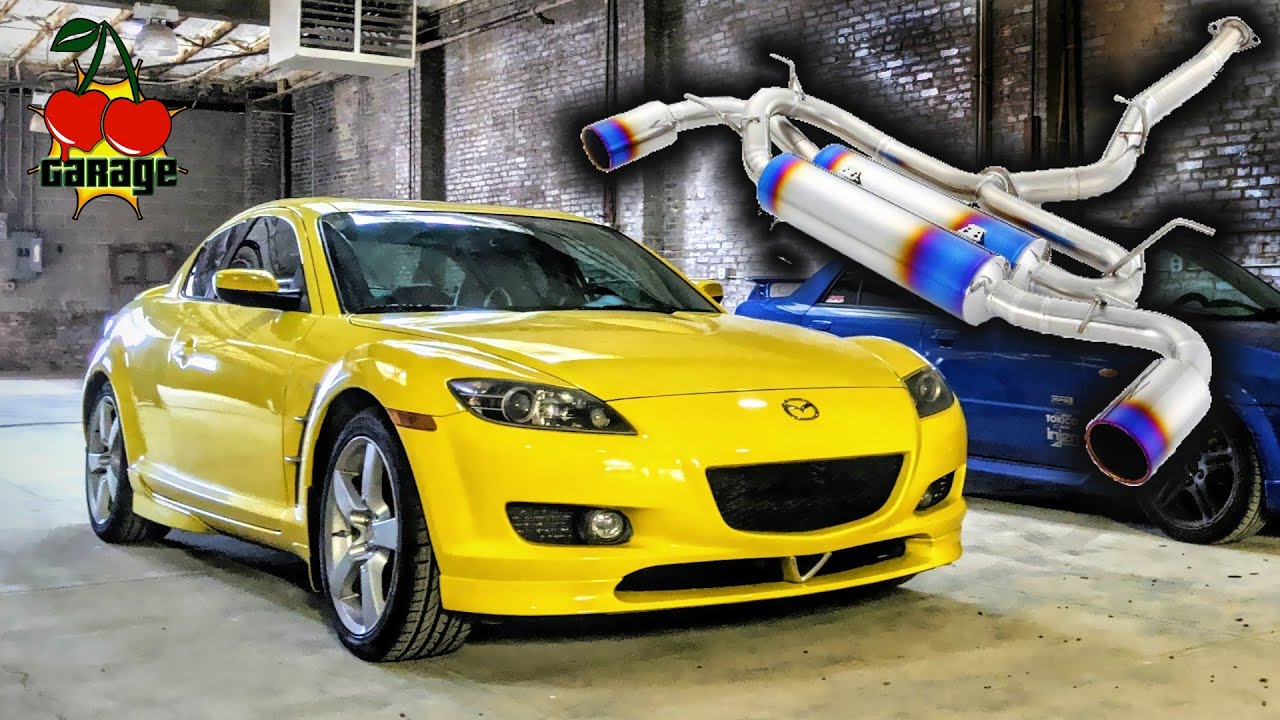 Титановый выхлоп Mazda RX-8! (Установка, сравнение, обзор)