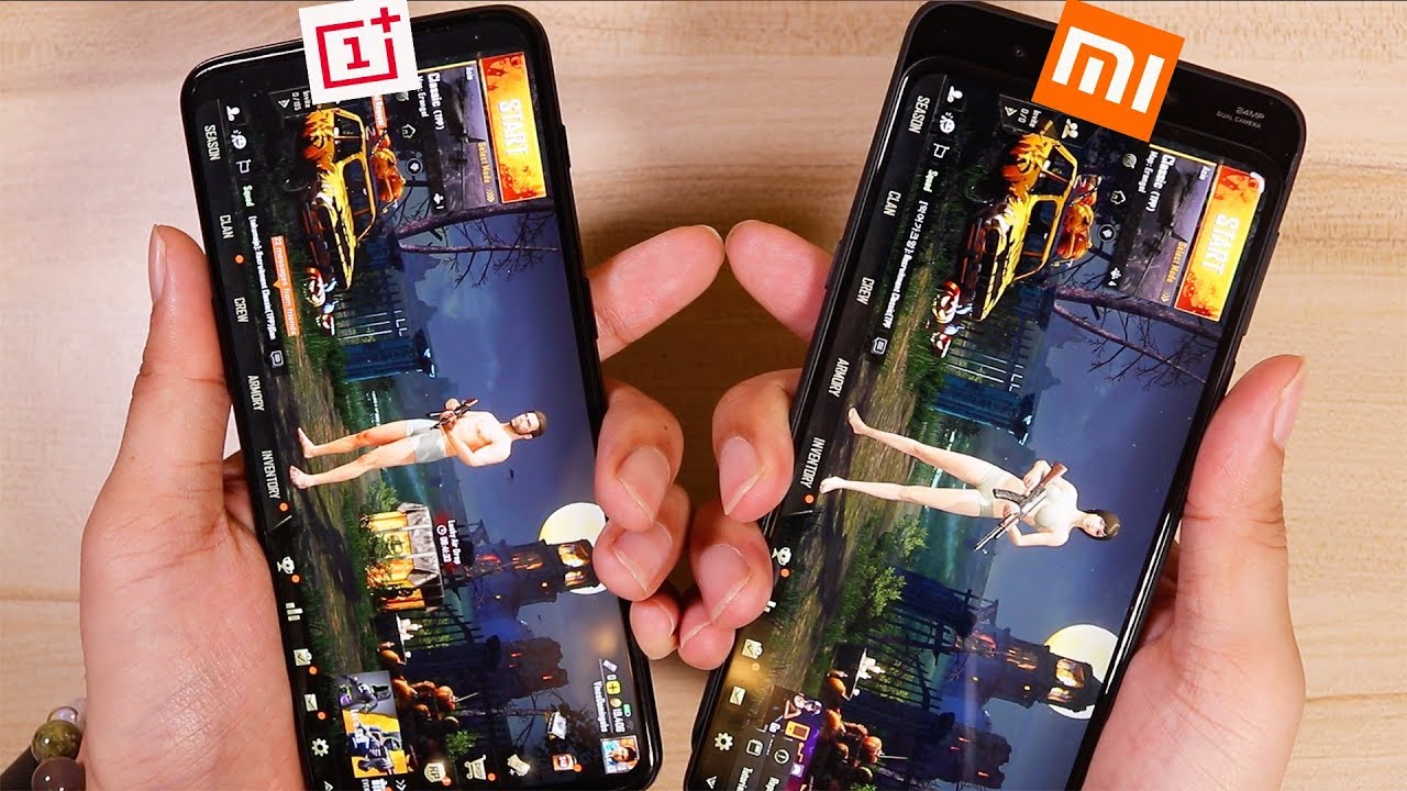 Xiaomi Mi Mix 3 Vs OnePlus 6T Speed and Pubg Test