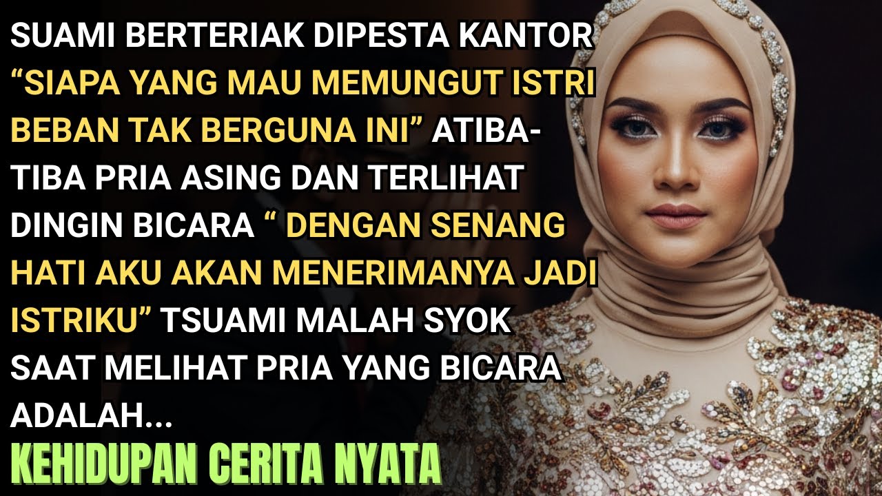 SUAMI TERIAK TAWARKAN AKU KATANYA WANITA TAK BERGUNA DIPESTA -SYOK PRIA ASING MENERIMAKU TERNYATA...