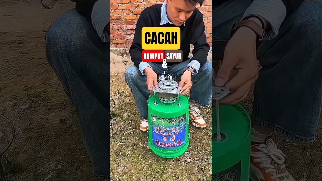 Pencacah Elektrik Serbaguna untuk Pakan Ternak dan Pupuk Organik! #PeralatanTernak #PeternakanUnggas