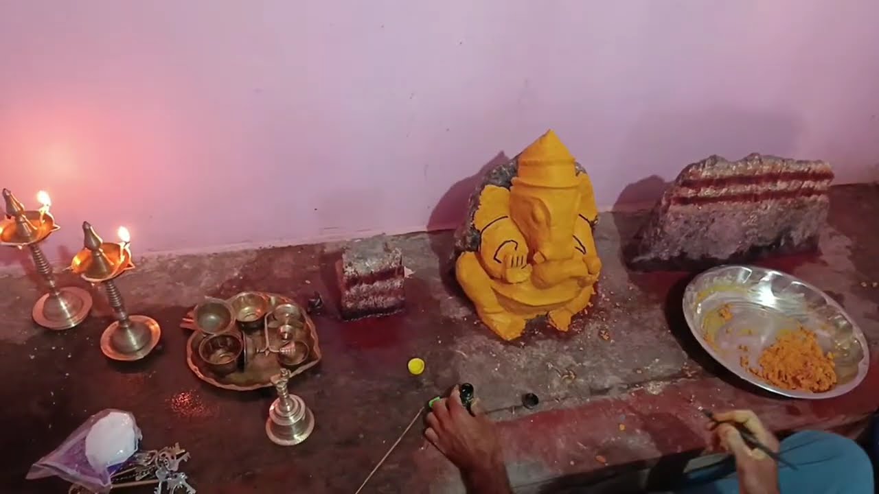 சந்தன காப்பு அலங்காரம் விநாயகர் சதுர்த்தி ஜவ்வாது மலை ரங்கசமுத்திரம்