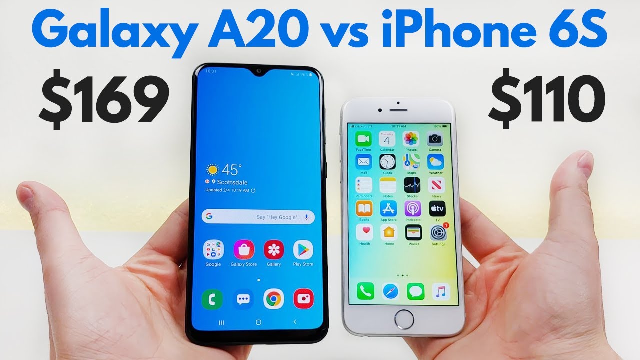 Samsung Galaxy A20 vs iPhone 6S - Who Will Win?